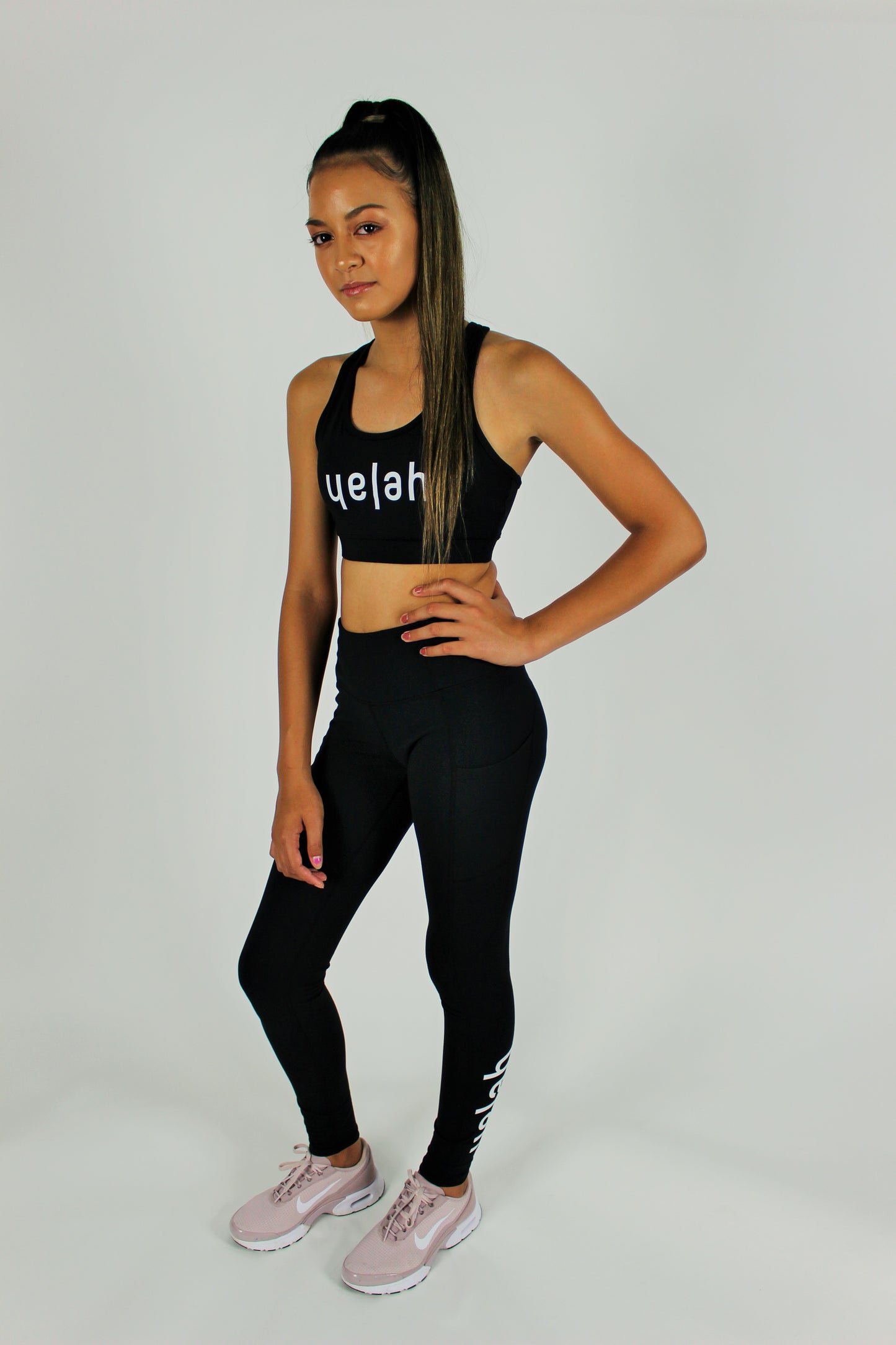 B&W Full Length Leggings Black