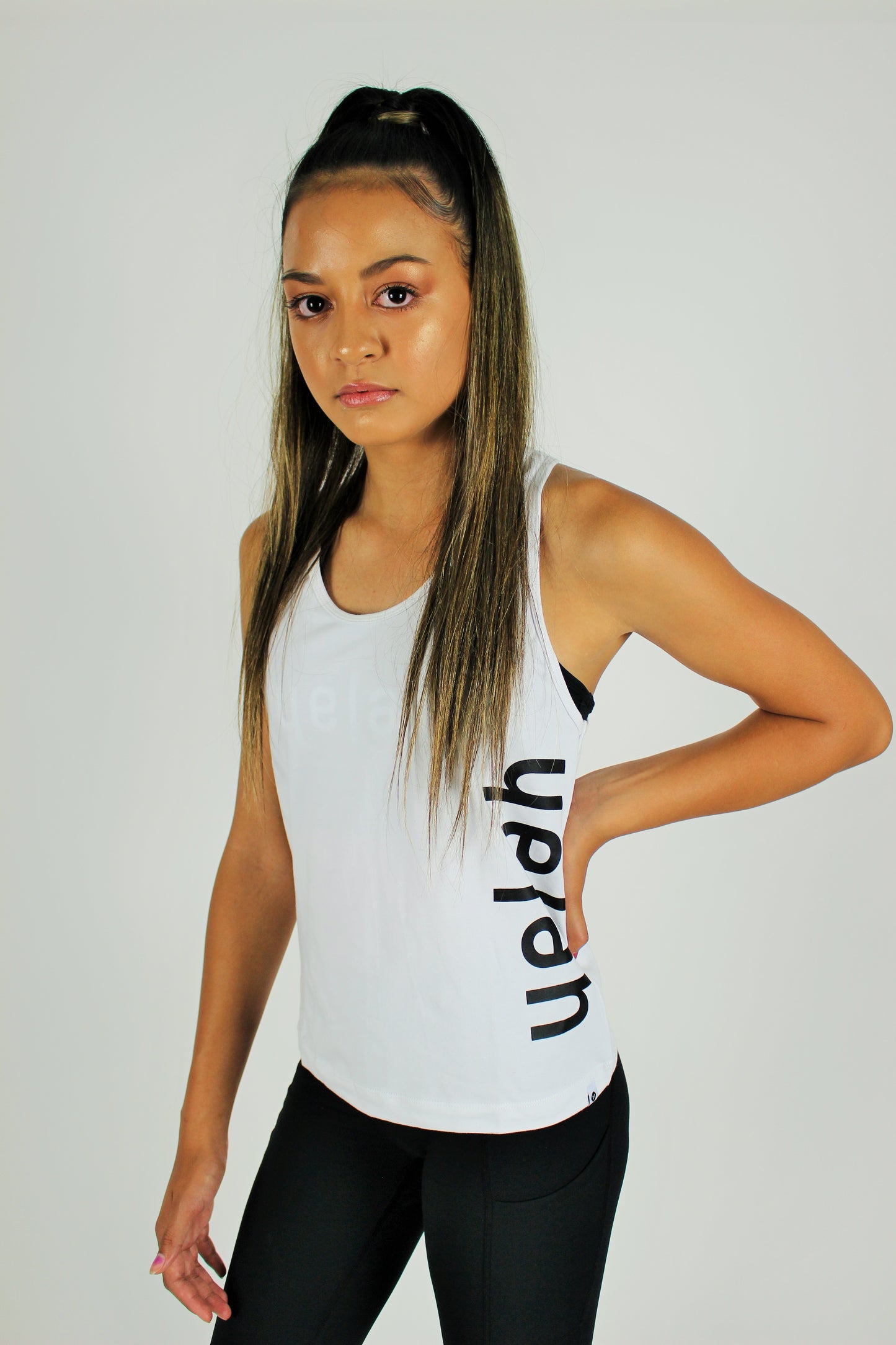 B&W Tank Top White