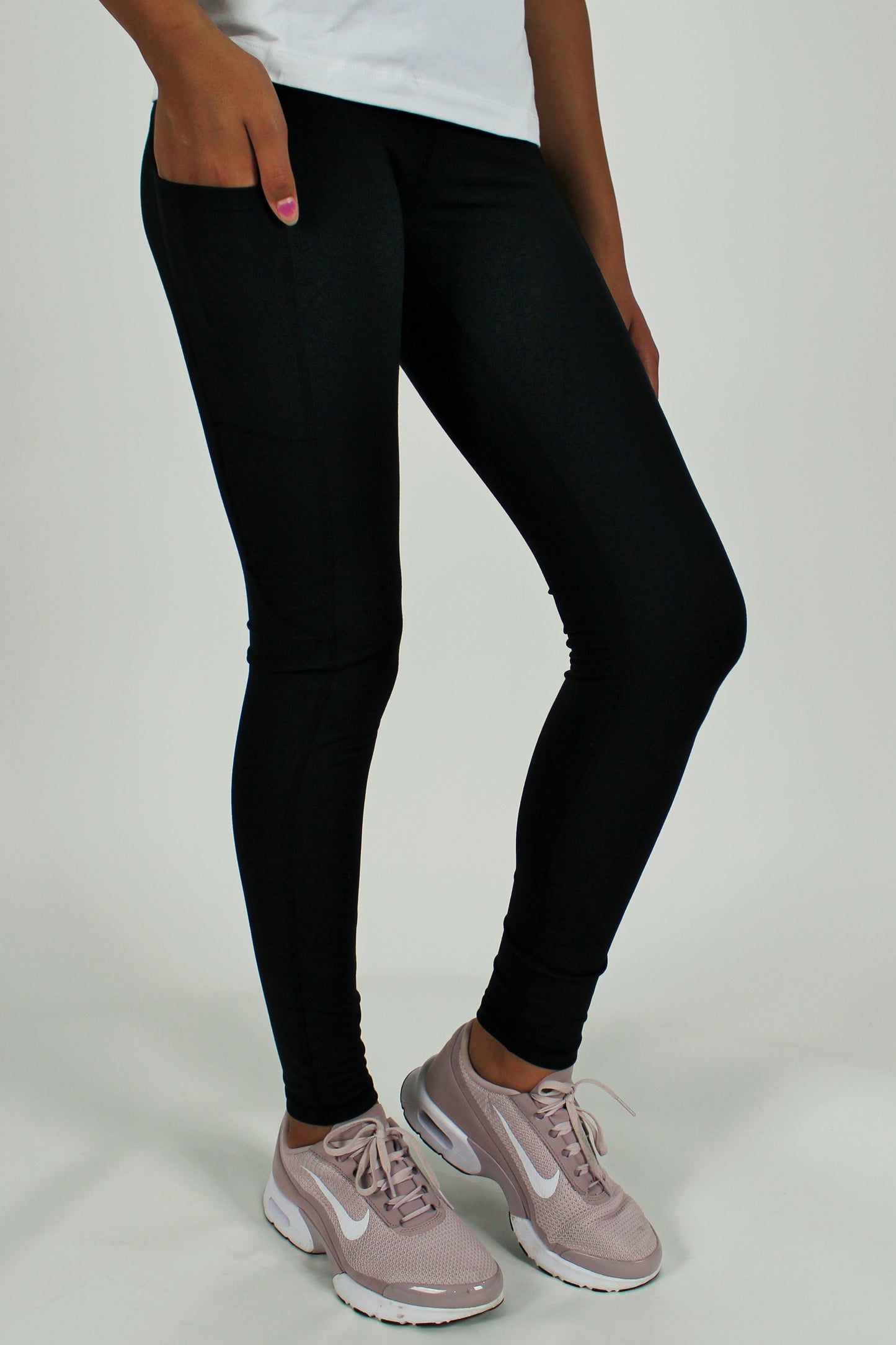 B&W Full Length Leggings Black