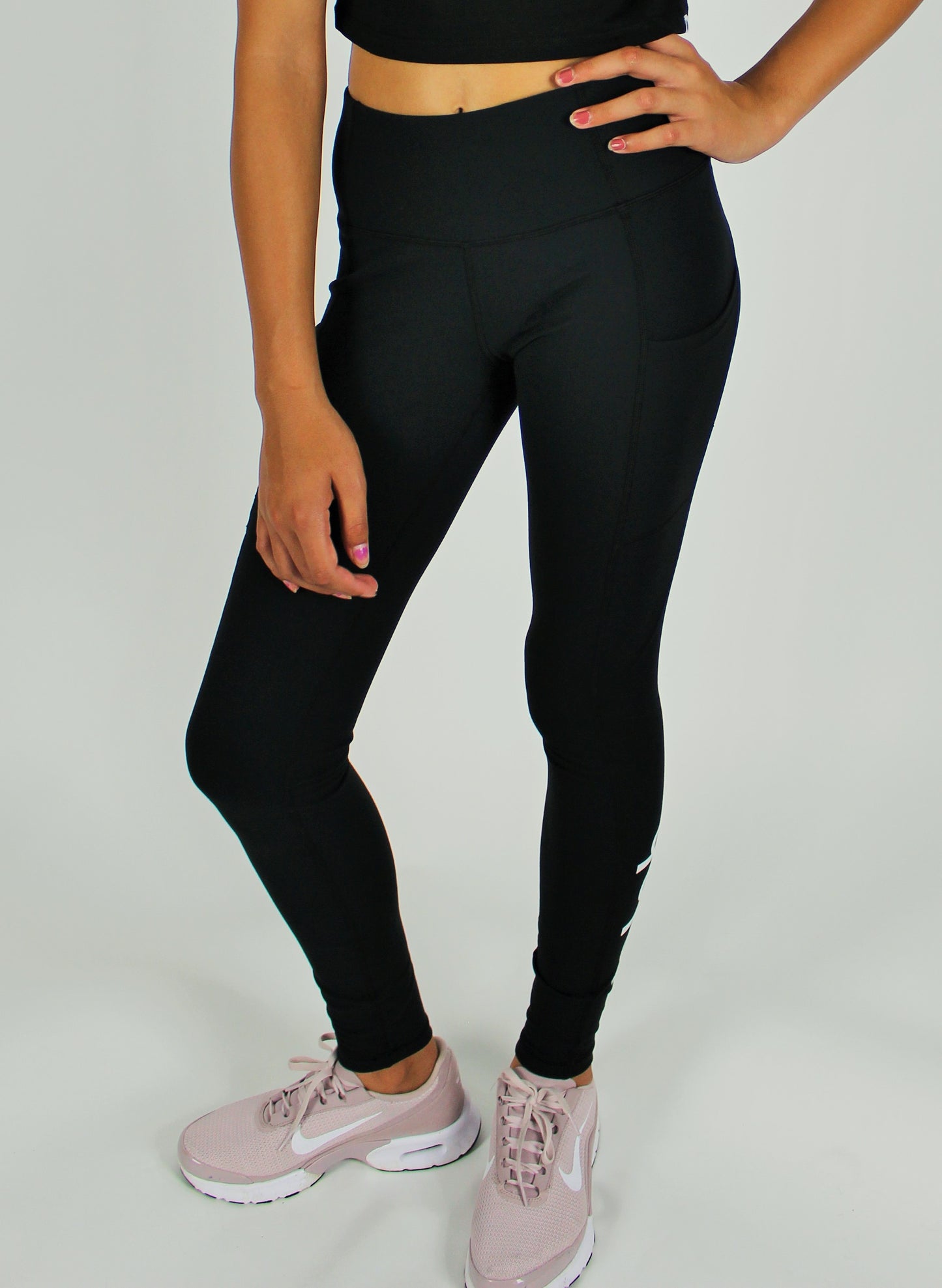 B&W Full Length Leggings Black