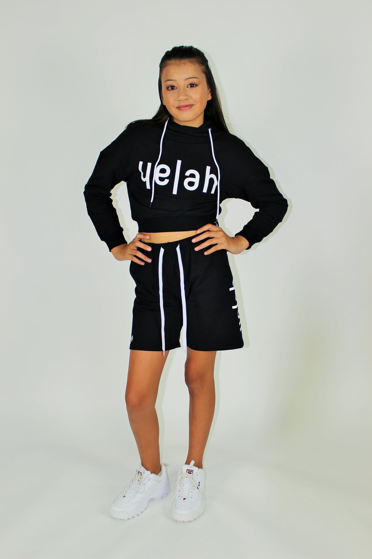 B&W Track Shorts Black