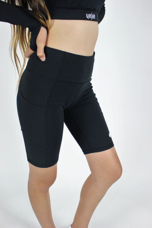 B&W Bike Shorts Black