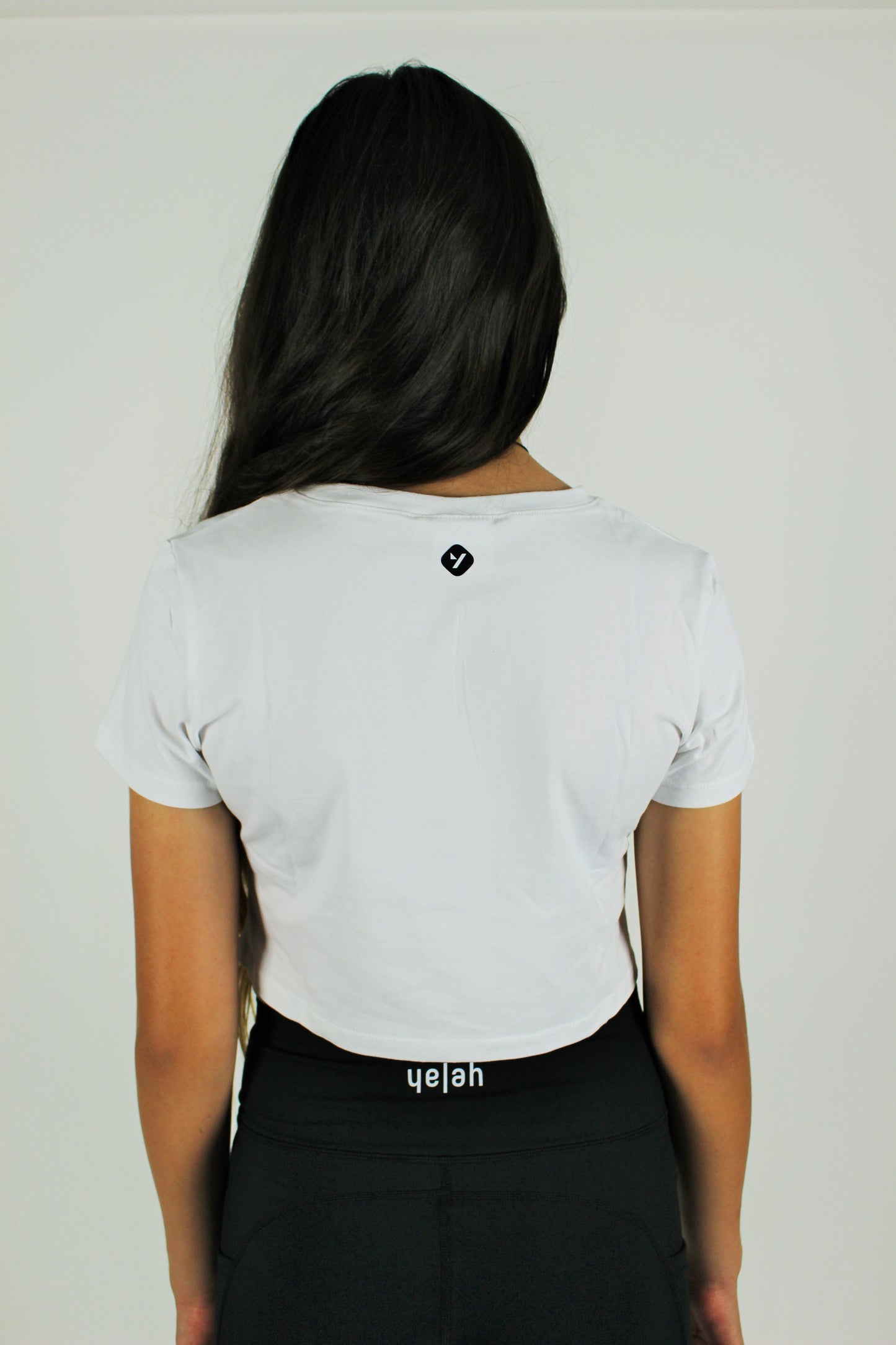 B&W Crop T-Shirt White