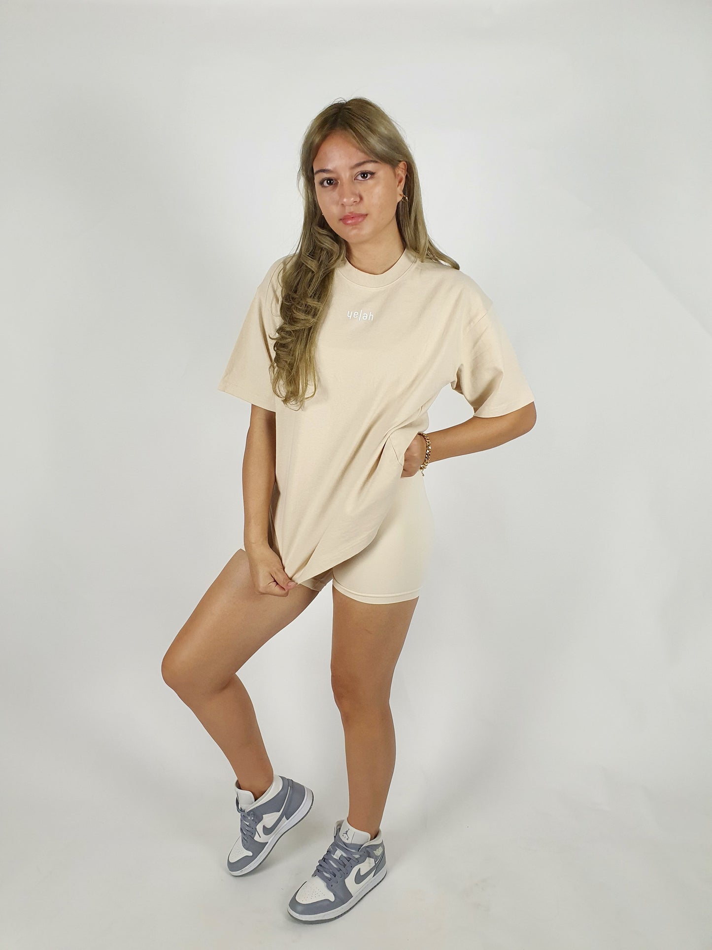 Oversized T-Shirt - Beige