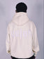 Yelah Puff Print Hoodie in Cream